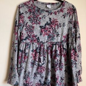 Time And Tru Women's Maternity Floral Blouse Size S